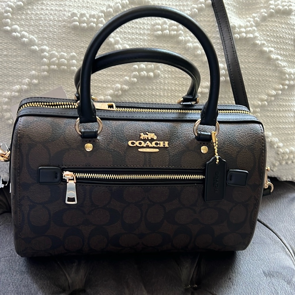 Coach dark brown BNWT mint condition purse strap and handle
